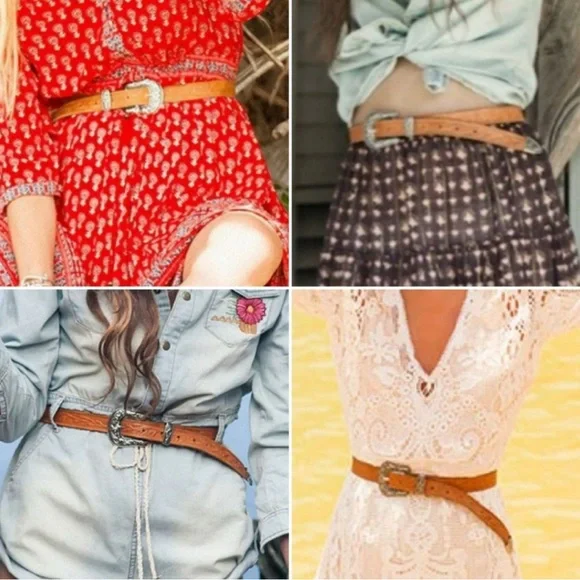 Spell Cactus Rose Tooled Leather Belt VERY RARE! - Picture 7 of 7